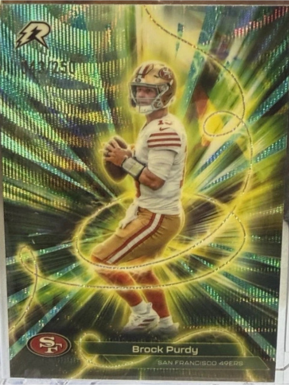 2025 Topps Resurgence Brock Purdy Conductors Aqua Surge Refractor #/250